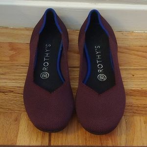 Rothy's Retired Wine Purple Flats Size 7